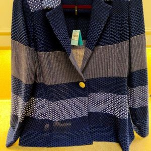 Ming Wang Tailored Fit Knit Jacket